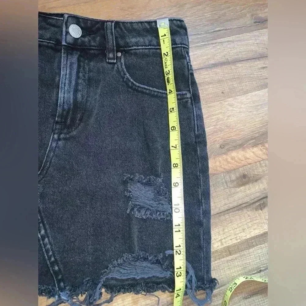 PacSun Women’s Size 24 Distressed Punk Jean Skirt - Picture 4 of 5